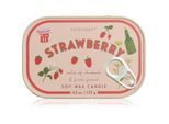 Paddywax Bistro Tin Strawberry geurkaars in blik 127 g