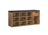Mid.you , Dunkelbraun , Holzwerkstoff , 1 Schublade(n) Schubladen , 104x48x30 cm , Garderobe, Garderobenbänke