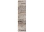Flair Rugs , Beige , Textil , Streifen , rechteckig , 60x230 cm , für Fußbodenheizung geeignet, in verschiedenen Größen erhältlich, schmutzabweisend, strapazierfähig , Teppiche & Böden, Teppichläufer & Vorleger