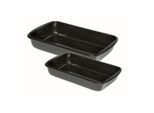 Kelomat , Schwarz , Metall , 1,7 l,2,2 l , rechteckig , 25.7x16x42 cm , backofengeeignet ,