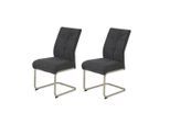 P & B , Anthrazit , Metall, Textil , 50x99x66 cm , Oeko-Tex® Standard 100 , mit Griff, ergonomische Rückenlehne ,