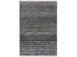 Flair Rugs , Blau , Textil , Streifen , rechteckig , 80x140 cm , für Fußbodenheizung geeignet, in verschiedenen Größen erhältlich, schmutzabweisend, strapazierfähig , Teppiche & Böden, Teppiche, Webteppiche, Flachwebteppiche