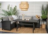 Dining-Loungeset Bentwood ca. 173x227 cm Schwarz
