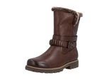 Stiefel REMONTE "Remonte Stiefel Leder/Textil", Damen, Gr. 39, chestnut, Leder, Textil, Schuhe Stiefel