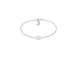 Armband ELLI "Kreis Plättchen Matt Basic Geo 925 Silber" Gr. 16, silber, Armbänder, Damen, 16cm, ohne Stein, Silber 925 (Sterlingsilber), Armband