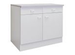 FlexWell Küchenunterschrank, Weiß, Holzwerkstoff, 1 Fächer, 2 Schublade(n) Schubladen, einzeln stellbar, 100x85x50 cm, Made in Germany, individuell planbar, Küchen, Küchenmöbel, Küchenschränke, Küchenunterschränke