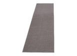 Ayyildiz Läufer Ata, Hellgrau, Textil, Uni, rechteckig, 80x250 cm, für Fußbodenheizung geeignet, in verschiedenen Größen erhältlich, pflegeleicht, strapazierfähig, Teppiche & Böden, Teppiche, Teppichläufer