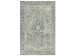 Flair Rugs Vintage-Teppich Manhattan, Grün, Textil, Vintage, rechteckig, 120x170 cm, Reach, AZO-frei, für Fußbodenheizung geeignet, pflegeleicht, Teppiche & Böden, Teppiche, Vintage-Teppiche
