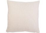 Dekokissen GÖZZE "Dallas", beige (creme, unifarben), B:60cm L:60cm, Obermaterial: 100% Polyester, Dekokissen_Sitzkissen_Kissenhüllen, in vielen Farben
