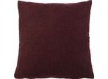 Dekokissen GÖZZE "Dallas", rot (bordeaux, unifarben), B:60cm L:60cm, Obermaterial: 100% Polyester, Dekokissen_Sitzkissen_Kissenhüllen, in vielen Farben