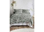 Bettwäsche IRISETTE "Meran 8616", grün, B/L: 140cm x 200cm, 1 Stk., 1 Stk., Feinbiber, B/L: 90cm x 70cm, 2 Stk., Feinbiber, Obermaterial: 100% Baumwolle, Bettwäsche, Bettwäsche, flauschig weich und wärmend