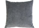 Dekokissen GÖZZE "Muri", grau (anthrazit, unifarben), B:50cm L:50cm, Obermaterial: 100% Polyester, Dekokissen_Sitzkissen_Kissenhüllen, in vielen Unifarben