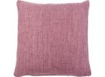 Dekokissen GÖZZE "Dallas", rosa (altrosa, unifarben), B:50cm L:50cm, Obermaterial: 100% Polyester, Dekokissen_Sitzkissen_Kissenhüllen, in vielen Farben
