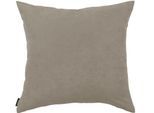 Dekokissen HOMING "Monaco" Gr. 1, grau (taupe, unifarben), B:50cm L:50cm, Polyester, Dekokissen_Sitzkissen_Kissenhüllen, Pflegeleicht