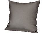 Dekokissen HOMING "St. Moritz" Gr. 1, beige (natur, unifarben), B:40cm L:40cm, Polyester, Dekokissen_Sitzkissen_Kissenhüllen, Pflegeleicht