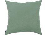 Dekokissen HOMING "Monaco" Gr. 2, grün (grün, unifarben), B:40cm L:40cm, Polyester, Dekokissen_Sitzkissen_Kissenhüllen, Pflegeleicht