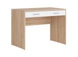 P & B , Weiß, Sonoma Eiche , Holzwerkstoff , 2 Schublade(n) Schubladen , rechteckig , 59x76x100 cm , Büromöbel, Schreibtische, Schreibtische