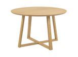P & B , Naturfarben , Holz, Holzwerkstoff , Eiche , furniert , rund , 120x75x120 cm ,
