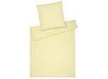 Bettwäsche ELEGANTE "Breezee", beige (buttergelb), B/L: 135cm x 200cm, 1 Stk., 1 Stk., Halbleinen, B/L: 80cm x 80cm, 2, Halbleinen, Obermaterial: 50% Baumwolle, 50% Leinen, Bettwäsche, Bettwäsche, angenehmes Hautgefühl