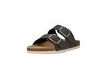 Sandale NOU "Bundao", Damen, Gr. 36, schwarz (grau), Lederimitat, Schuhe Sandale, atmungsaktiv