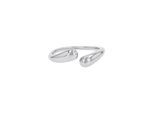 Fingerring TOM TAILOR "Schmuck Geschenk Edelstahl Tropfen" Gr. 54, edelstahlfarben, Fingerringe, Damen, 54, Edelstahl, 1,5mm, Fingerring