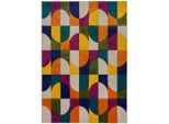 Flair Rugs , Mehrfarbig , Textil , Struktur , rechteckig , 160x230 cm , für Fußbodenheizung geeignet, in verschiedenen Größen erhältlich, schmutzabweisend, strapazierfähig , Teppiche & Böden, Teppiche, Webteppiche