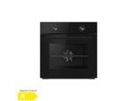 PKM Einbaubackofen EB7B - Einbaubackofen mit schwarzer Glasblende, 64 L, 8 Funktionen
