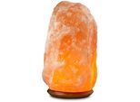 WAGNER LIFE DESIGN Salzkristall-Tischlampe "Rock", orange, Ø 25cm H: 40cm, 1 Stk., Leuchten, Handgefertigt aus Salzkristall - jeder Stein ein Unikat, ca.25-30 kg