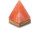 WAGNER LIFE DESIGN Salzkristall-Tischlampe "USB-Pyramide", orange, Ø 7cm H: 11cm, 1 Stk., Leuchten, Handgefertigt aus Salzkristall - jeder Stein ein Unikat, H: ca.11 cm