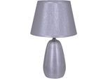 NÄVE Tischleuchte "SIMPLY CERAMICS", silber (silberfarben), 1, Ø 23cm H: 37cm, Leuchten, Tischleuchte