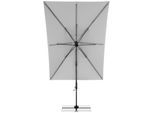 Ampelschirm Myzone Led Hellgrau ca. 300x220cm