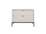 Mid.you Waschbeckenunterschrank, Kaschmir, Metall, 2 Schublade(n) Schubladen, einzeln stellbar, 80 cm, stehend, Badezimmer, Badezimmerschränke, Waschbeckenunterschränke