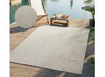 Teppich BRUNO BANANI "Venezia, auch als Läufer", grau, B:80cm H:4mm L:150cm, Kunstfaser, Teppiche, Teppich, In- und Outdoor geeignet, Sisal-Optik, Wetterfest & UV-beständig