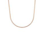Kette ohne Anhänger TOM TAILOR "Schmuck Geschenk Edelstahl Schlangenkettengliederung", rosa (roségoldfarben), Halsketten, Damen, Edelstahl, L: 45 B: 3mm, B:3mm