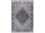 Muratap Star klassiek oosters vloerkleed wasbaar anti slip blauw- 200x290 cm