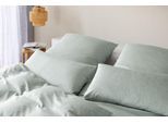 Bettwäsche ELEGANTE "Twine", salbei, B/L: 155cm x 220cm, 1 Stk., 1 Stk., Mako-Jersey, B/L: 80cm x 80cm, 2, Mako-Jersey, Obermaterial: 100% Baumwolle, Bettwäsche, Bettwäsche, angenehmes Hautgefühl
