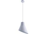 PACO HOME Pendelleuchte "BODO", weiß, 1, Leuchten, Hängelampe Esszimmer Esstischlampe Industrial Textilkabel Kürzbar, Pendelleuchte