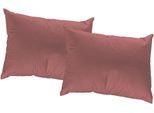Dekokissen ADAM "Uni Light Collection", rot (cherryrot, unifarben), B:60cm L:40cm, Obermaterial: 100% Baumwolle, Dekokissen_Sitzkissen_Kissenhüllen, im Uni Design