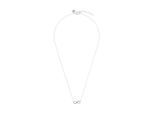 Kette mit Anhänger TOM TAILOR "Schmuck Geschenk Silber 925 Infinity Unendlichkeitsschleife", silberfarben, rosa, kristallweiß, Halsketten, Jungen, Silber 925 (Sterlingsilber), L: 40 B: 1,5mm, mit Zirkonia (synth.), B:1,5mm