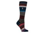Damen Ultra Lite Dünne Thermo Winter Ski Socken mit Streifen