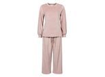 Dames Winter Loungewear Comfortabele Set | Zielverwarmende Thermo Roze Pyjama Set