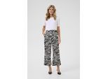 Casual Hose Loose fit Black/Chalk Animal Print