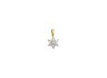 Lyomi Anhänger 585/- Gelbgold Blume 7 synth. Diam. 0,13ct.