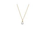 Lyomi Anhänger mit Kette 585/- Gelbgold 1 synth.Diam 0,02ct