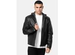 Tazzio Herren Lederjacke Biker-Look