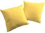 Dekokissen ADAM "Uni Light Collection", gelb (hellgelb, unifarben), B:50cm L:50cm, Obermaterial: 100% Baumwolle, Dekokissen_Sitzkissen_Kissenhüllen, im Uni Design