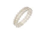 Zeeme Pearls Armband Süßwasserzuchtperlen weiß 8mm zweireihig