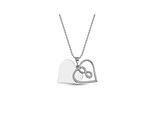Dkeniz Anhänger mit Kette 925/- Sterling Silber Herzkette