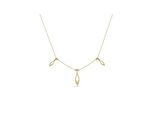 Dkeniz Anhänger mit Kette 925/- Sterling Silber vergoldet Pure Geometrie Silberkette