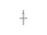 Lyomi Anhänger 585/- Weißgold Kreuz 11 synth. Diam. 0,14ct.